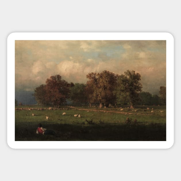 Durham, Connecticut by George Inness Sticker by Classic Art Stall